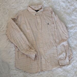Polo Ralph Lauren Beige Plaid Casual Shirt